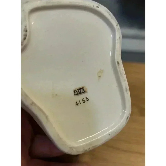 Vintage Madonna Planter Vase Centerpiece Original Decal Shafford Japan - Picture 5 of 11